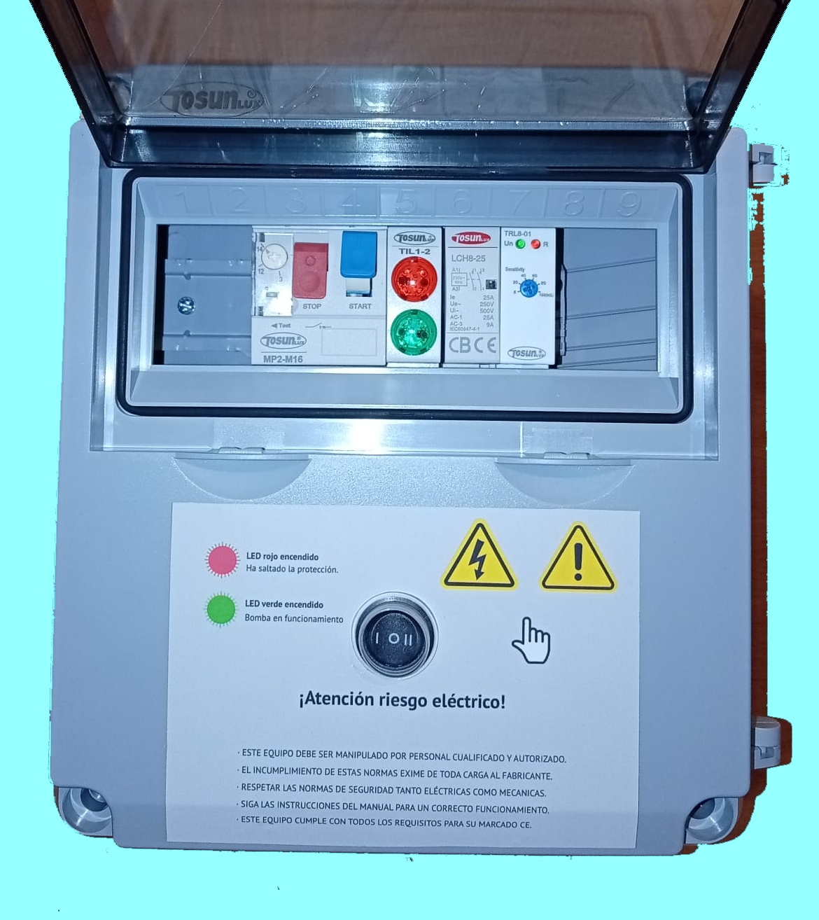 Cuadro Eléctrico de Sondas para Bomba de Pozo Monofásicos 0.75 1 HP